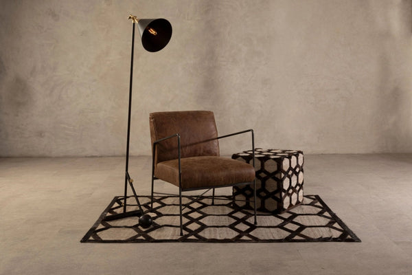 Hoxton Brown Leather Lounge Chair - XShowhome Limited - Xshowhome