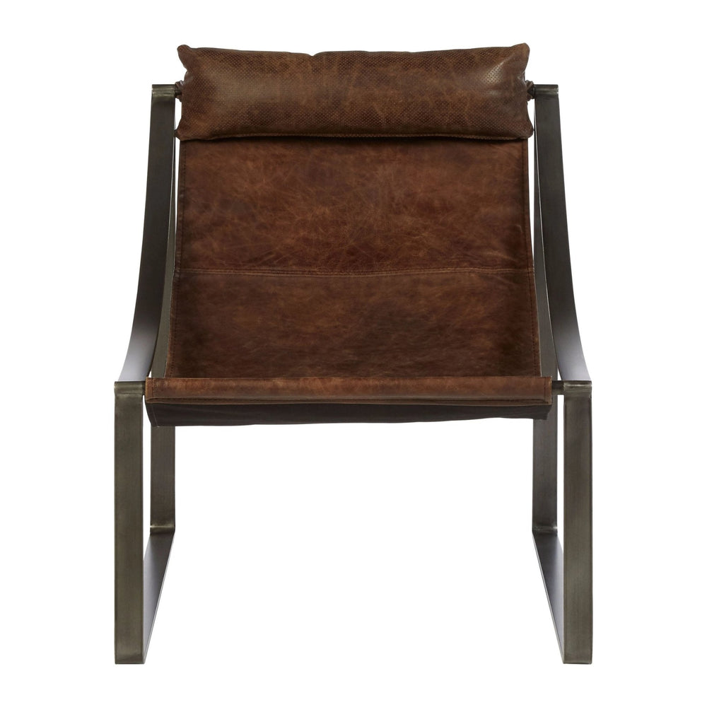 Hoxton Brown Leather Sling Chair - XShowhome Limited - Xshowhome