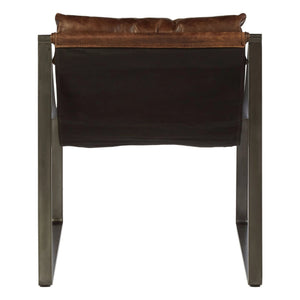 Hoxton Brown Leather Sling Chair - XShowhome Limited - Xshowhome