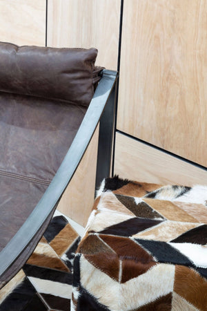 Hoxton Brown Leather Sling Chair - XShowhome Limited - Xshowhome