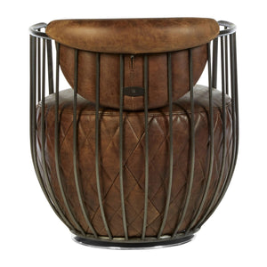 Hoxton Brown Leather Swivel Chair - XShowhome Limited - Xshowhome