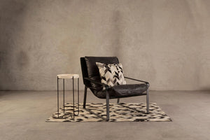 Hoxton Dark Brown Leather Lounge Chair - XShowhome Limited - Xshowhome