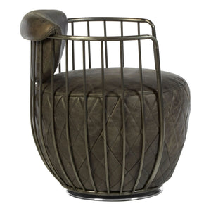 Hoxton Dark Grey Leather Swivel Chair - XShowhome Limited - Xshowhome