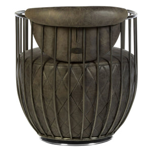 Hoxton Dark Grey Leather Swivel Chair - XShowhome Limited - Xshowhome