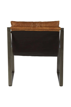 Hoxton Genuine Light Brown Leather Sling Chair - XShowhome Limited - Xshowhome