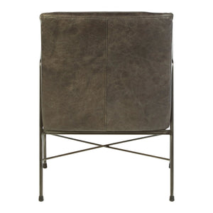 Hoxton Grey Leather Lounge Chair - XShowhome Limited - Xshowhome