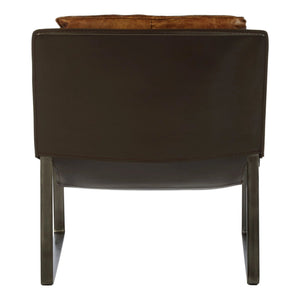 Hoxton Light Brown Leather Lounge Chair - XShowhome Limited - Xshowhome