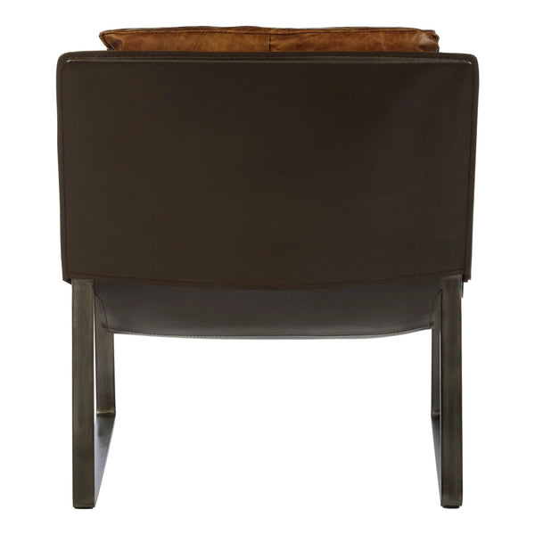 Hoxton Light Brown Leather Lounge Chair - XShowhome Limited - Xshowhome