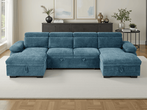 Hudson Sofabed Blue U Shape Corner - XShowhome Limited - Xshowhome
