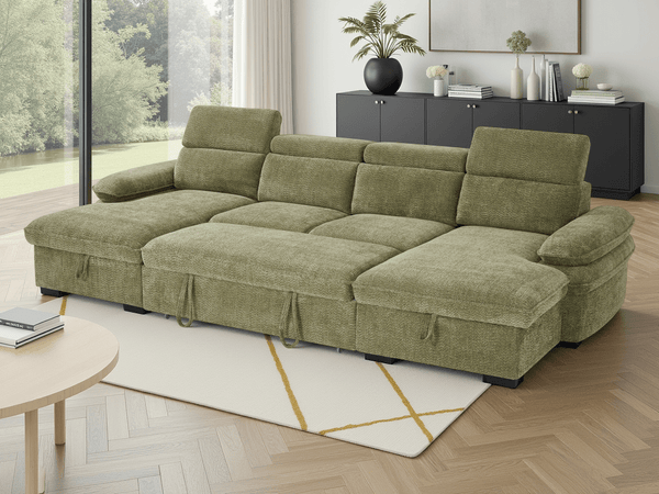 Hudson Sofabed Green U Shape Corner - XShowhome Limited - Xshowhome