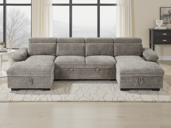 Hudson Sofabed Grey U Shape Corner - XShowhome Limited - Xshowhome