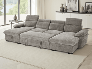 Hudson Sofabed Grey U Shape Corner - XShowhome Limited - Xshowhome