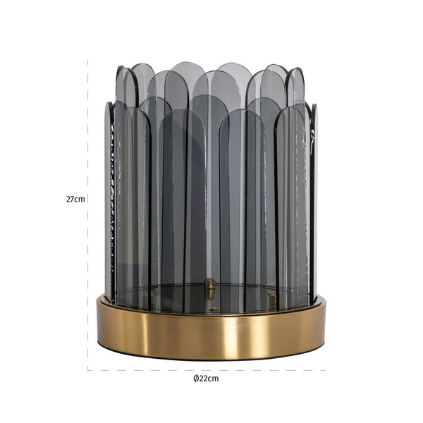 Hurricane light Daisey smoke small - Canwell Interiors Limited - Richmond