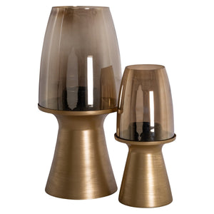 Hurricane light Danea brushed gold large - Canwell Interiors Limited - Richmond
