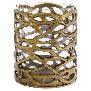 Hurricane light Mase brass antique - Canwell Interiors Limited - Richmond