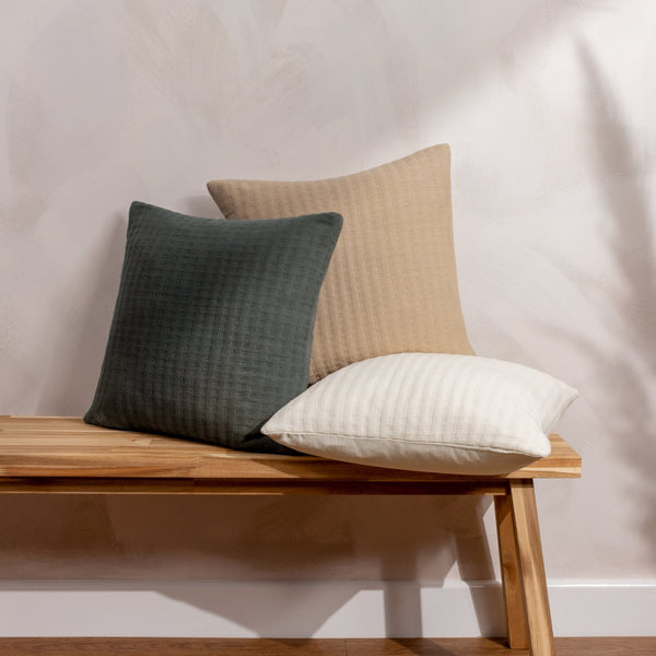 Hush 45x45 Feather Filled Cushion Taupe - Canwell Interiors Limited - Riva