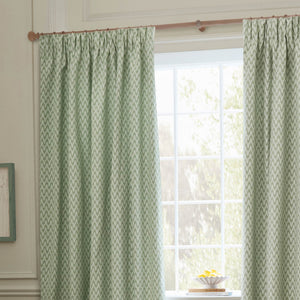 Hutton 228x182 Pencil Pleat Curtains Sage - XShowhome Limited - Riva