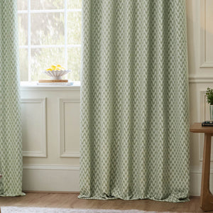 Hutton 228x182 Pencil Pleat Curtains Sage - XShowhome Limited - Riva