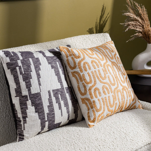 Ibizia 50x50 Feather Filled Cushion Black - Canwell Interiors Limited - Riva
