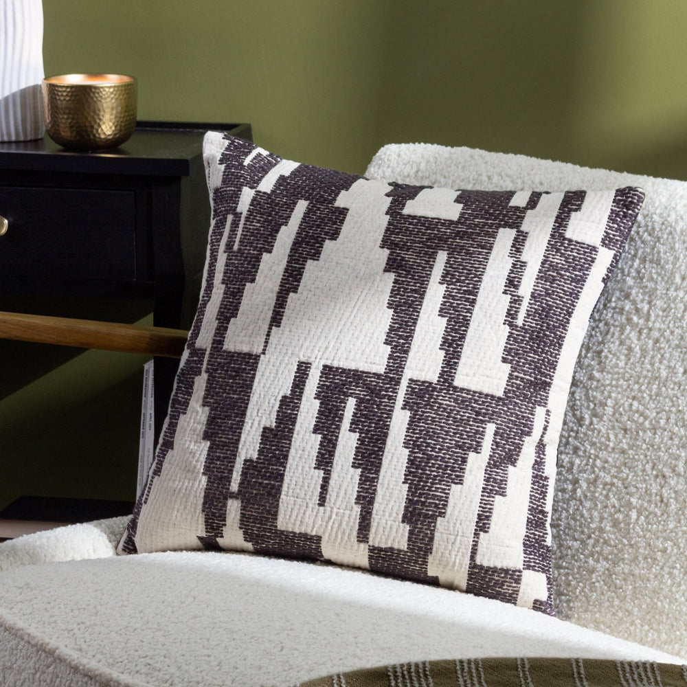 Ibizia 50x50 Feather Filled Cushion Black - Canwell Interiors Limited - Riva