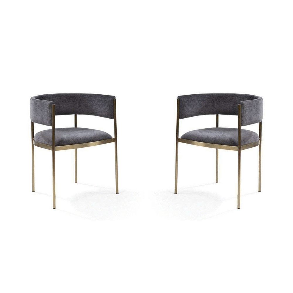 Envie II Dining Chair - Set of 2 - Giselle Dark Charcoal - XShowhome Limited - Tommy Franks