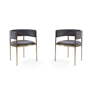 Envie II Dining Chair - Set of 2 - Giselle Dark Charcoal - Tommy Franks