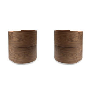 Dexter Bedside Table - Walnut - Pair - Tommy Franks