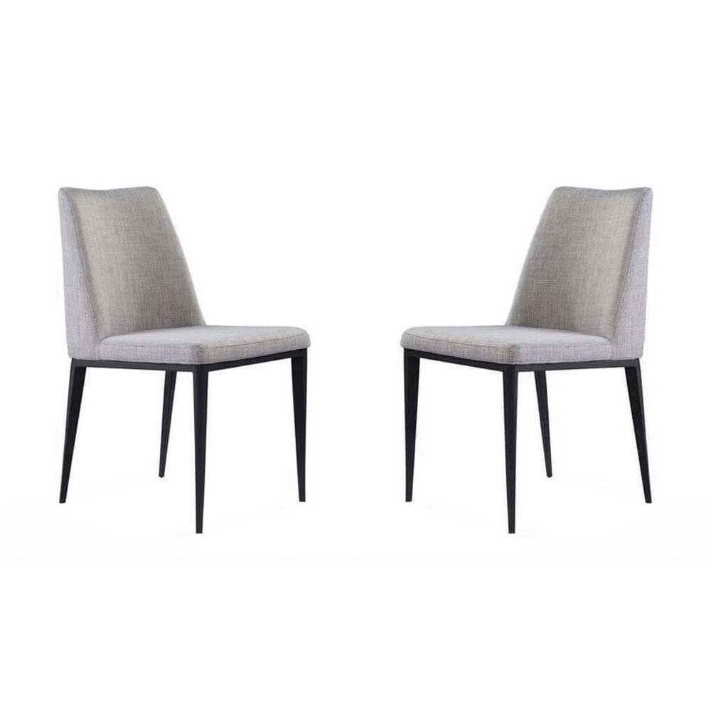 Medici Dining Chair - Set of 2 - Cool Grey - Tommy Franks