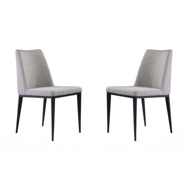 Medici Dining Chair - Set of 2 - Cool Grey - Tommy Franks