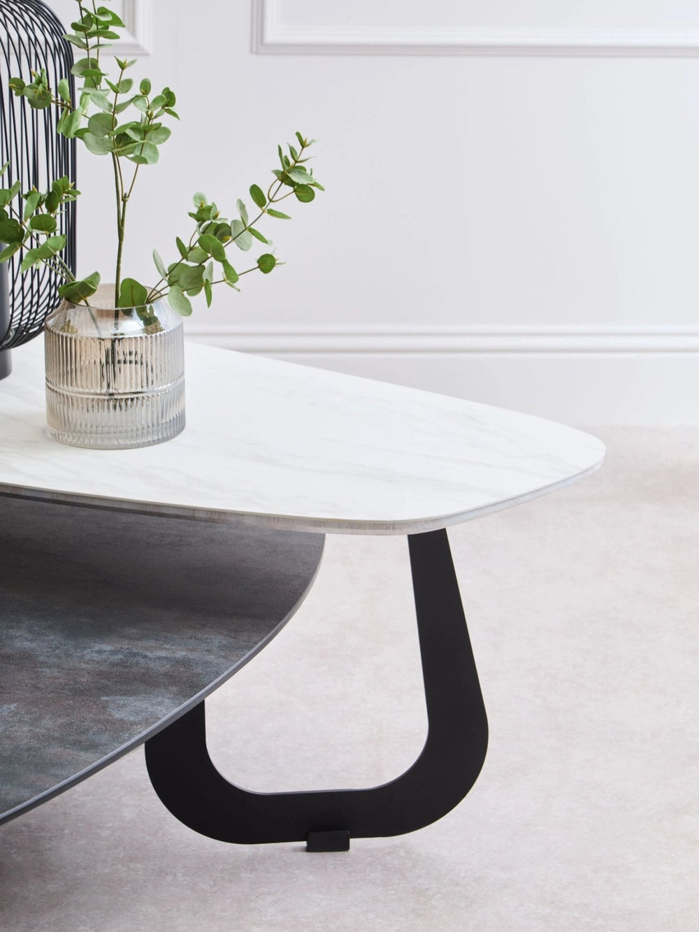 Imperia 2 Tier Large Asymmetrical Ceramic Coffee Table - XShowhome Limited - Xshowhome