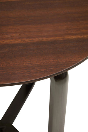 Imperia 2 Tier Round Veneer and Ceramic Coffee Table - XShowhome Limited - Xshowhome