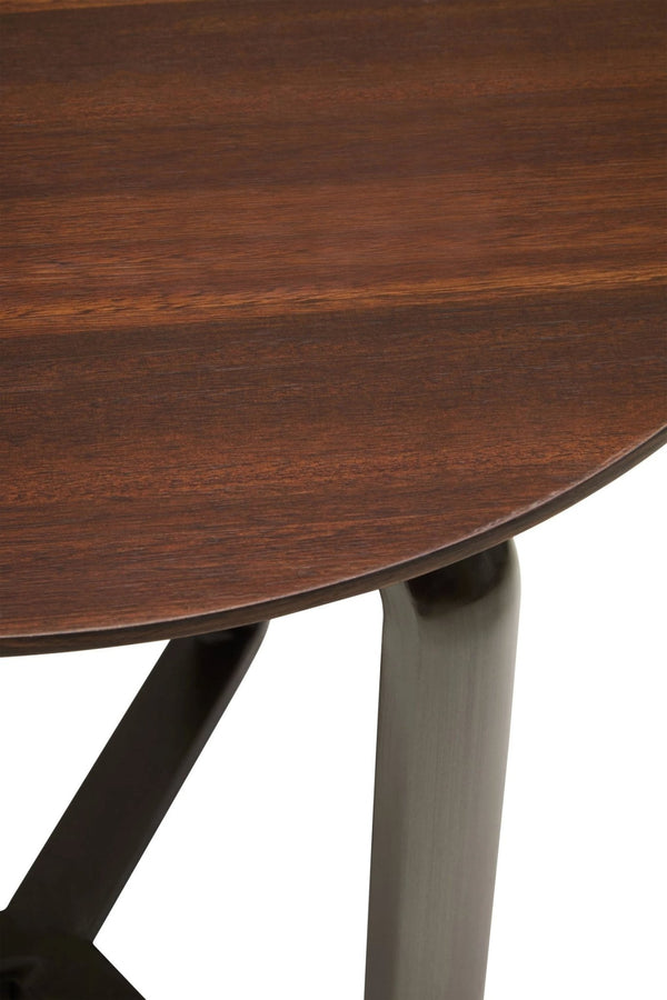 Imperia 2 Tier Round Veneer and Ceramic Coffee Table - XShowhome Limited - Xshowhome