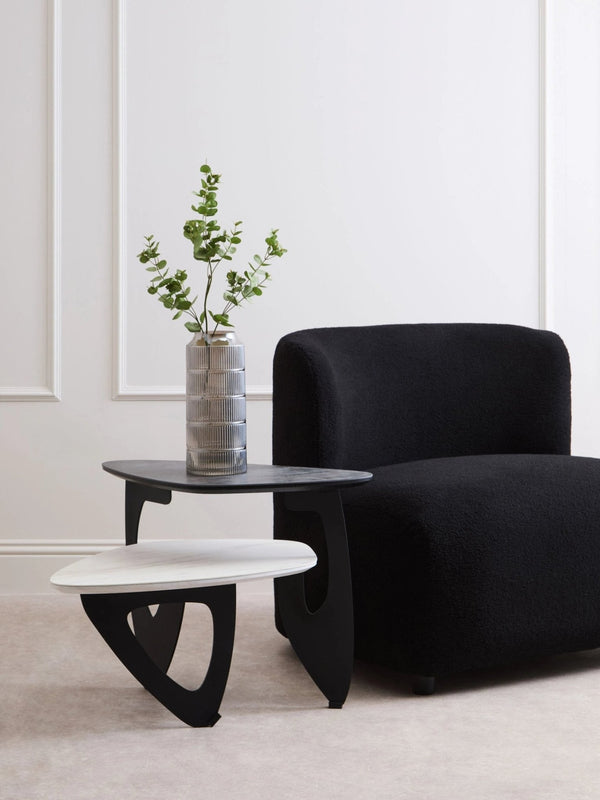Imperia 2 Tier Small Asymmetrical Ceramic Coffee Table - XShowhome Limited - Xshowhome