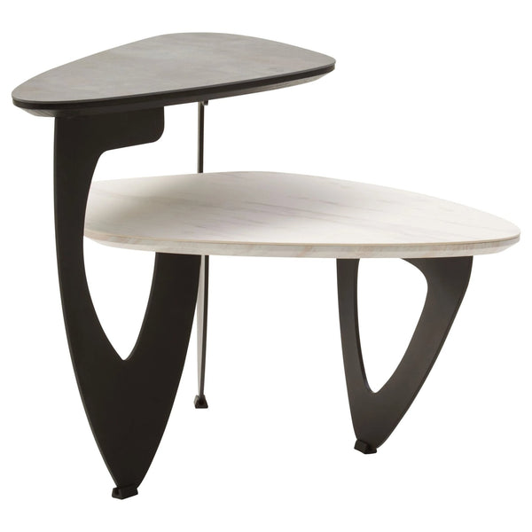 Imperia 2 Tier Small Asymmetrical Ceramic Coffee Table - XShowhome Limited - Xshowhome