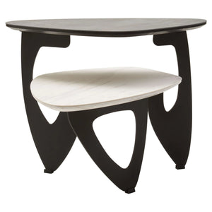 Imperia 2 Tier Small Asymmetrical Ceramic Coffee Table - XShowhome Limited - Xshowhome