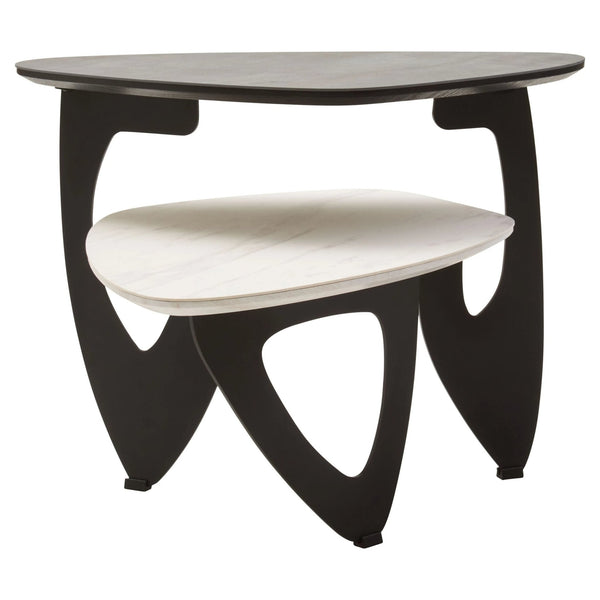 Imperia 2 Tier Small Asymmetrical Ceramic Coffee Table - XShowhome Limited - Xshowhome