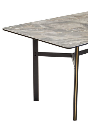 Imperia Ceramic Marble Effect Rectangular Dining Table - Canwell Interiors Limited - Xshowhome