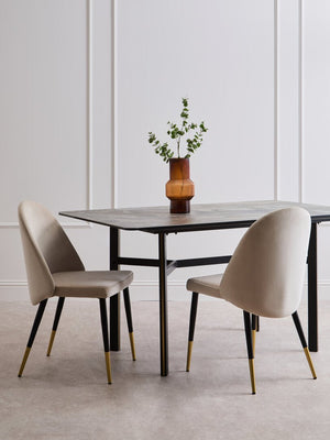 Imperia Ceramic Marble Effect Rectangular Dining Table - Canwell Interiors Limited - Xshowhome