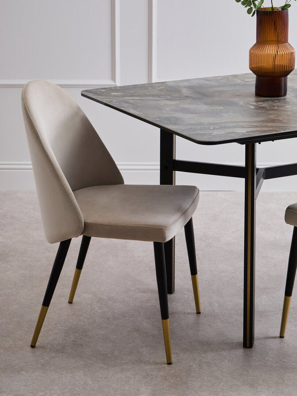 Imperia Ceramic Marble Effect Rectangular Dining Table - Canwell Interiors Limited - Xshowhome