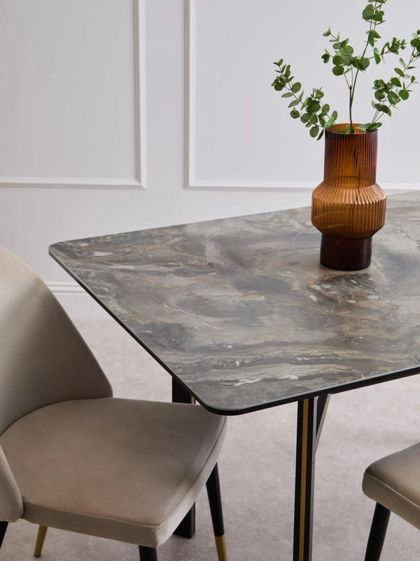 Imperia Ceramic Marble Effect Rectangular Dining Table - XShowhome Limited - Xshowhome