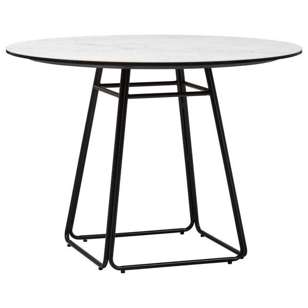 Imperia Ceramic Marble Effect Round Dining Table - Canwell Interiors Limited - Xshowhome