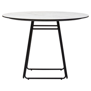 Imperia Ceramic Marble Effect Round Dining Table - Canwell Interiors Limited - Xshowhome