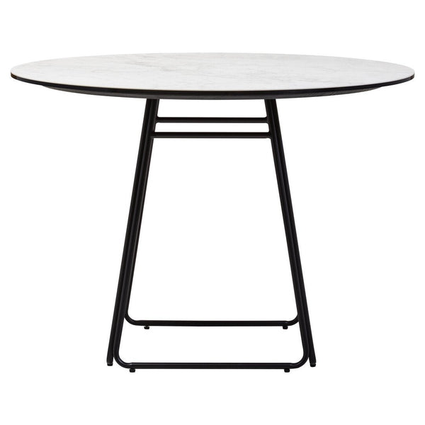 Imperia Ceramic Marble Effect Round Dining Table - Canwell Interiors Limited - Xshowhome