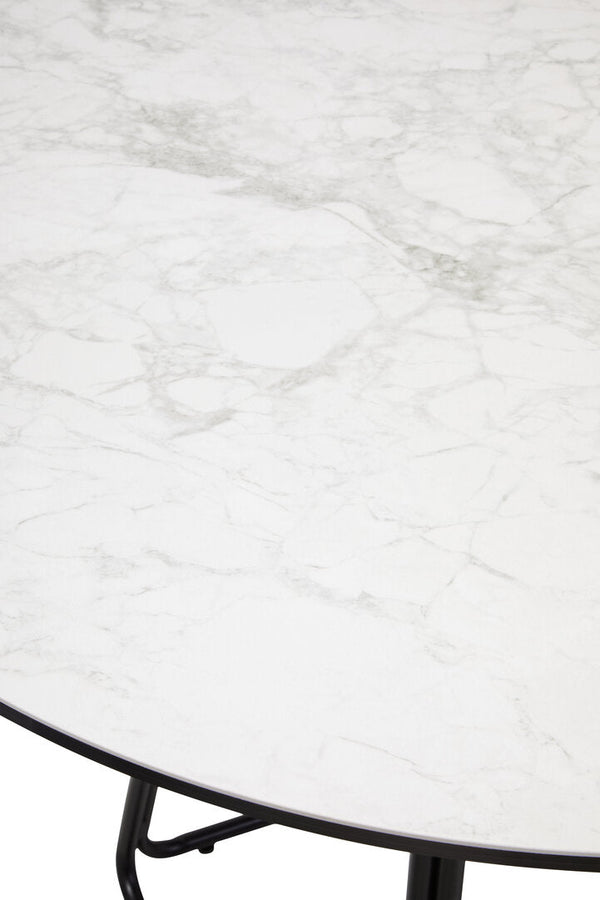 Imperia Ceramic Marble Effect Round Dining Table - Canwell Interiors Limited - Xshowhome