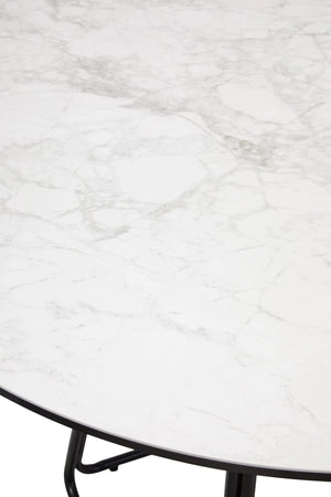 Imperia Ceramic Marble Effect Round Dining Table - XShowhome Limited - Xshowhome