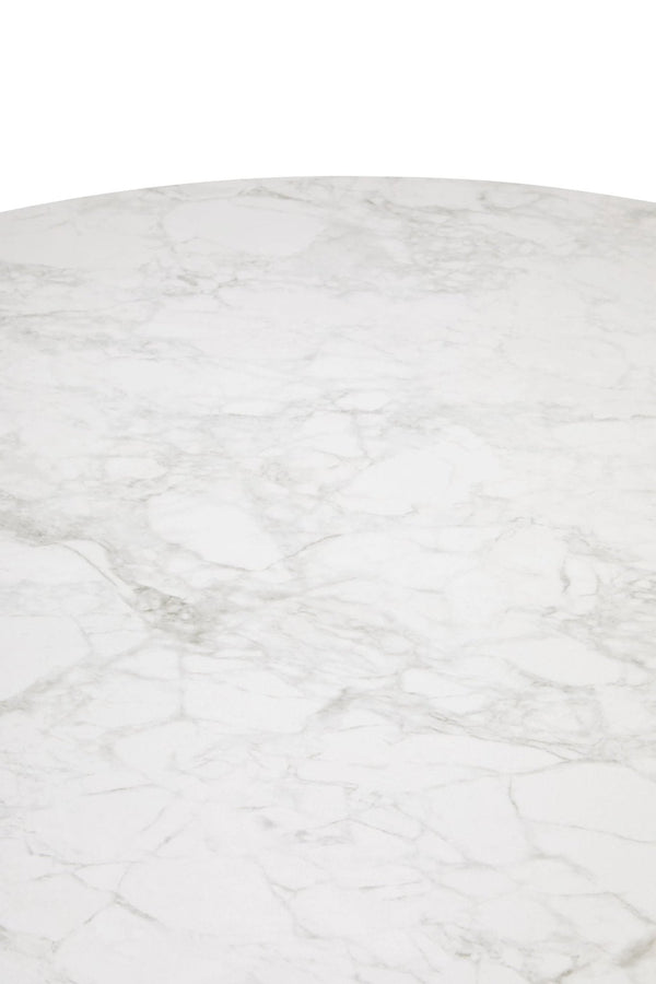 Imperia Ceramic Marble Effect Round Dining Table - XShowhome Limited - Xshowhome