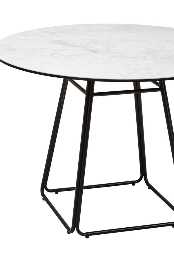 Imperia Ceramic Marble Effect Round Dining Table - XShowhome Limited - Xshowhome