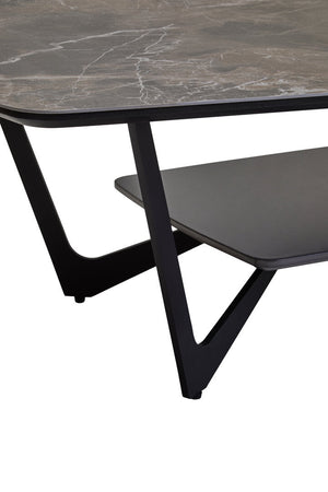 Imperia Grey Ceramic Marble Effect Coffee Table - Canwell Interiors Limited - Xshowhome