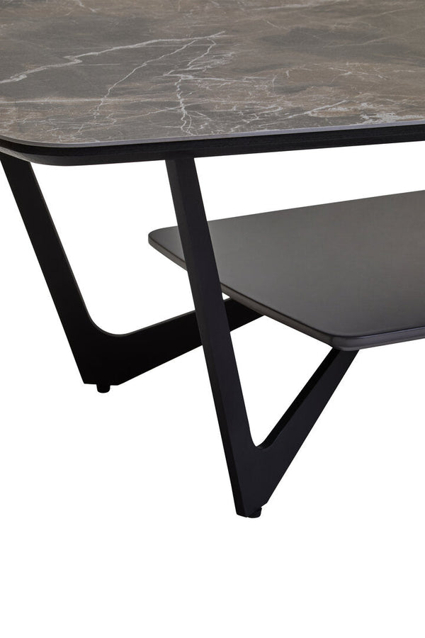 Imperia Grey Ceramic Marble Effect Coffee Table - Canwell Interiors Limited - Xshowhome