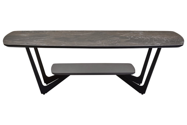 Imperia Grey Ceramic Marble Effect Coffee Table - Canwell Interiors Limited - Xshowhome